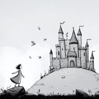 Scaleweather style, Midjourney V7: retro fairy-tale illustration