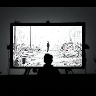 Scaleweather style, Midjourney V7: cinematic shot from sci-fi movie