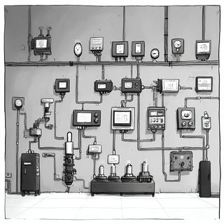 Scaleweather style, Midjourney V7: technical infrastructure blueprint schematics