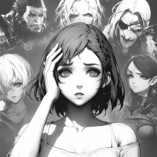 Feathergilt style, Midjourney V7: black-and-white manga comic strip