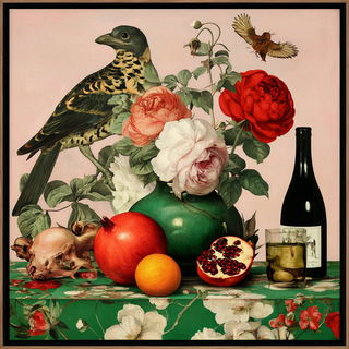 Feathergilt style, Midjourney V7: creative pattern composition