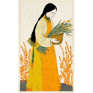 Giltclaw style, Midjourney V7: traditional folk art