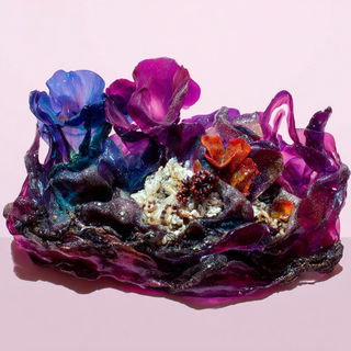 Floraclastic style, Midjourney V7: abstract 3D render