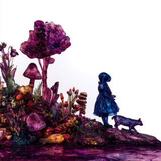 Floraclastic style, Midjourney V7: retro fairy-tale illustration