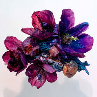 Floraclastic style, Midjourney V7: creative pattern composition