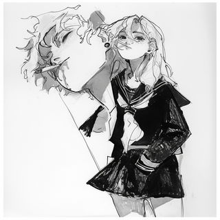 Scarred Strata style, Midjourney V7: black-and-white manga comic strip