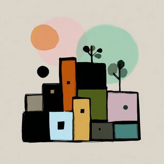 Glyphfolk style, Midjourney V7: bold minimalist logo design for Istanbul city municipal services