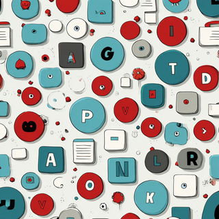 Contourama style, Midjourney V7: typographic composition with large letters