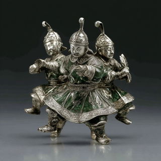 Silver Caustic style, Midjourney V7: traditional folk art