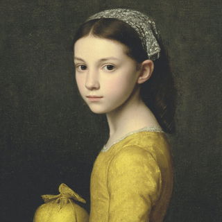 Hushfront Portraiture style, Midjourney V7: classical 18th-century oil painting