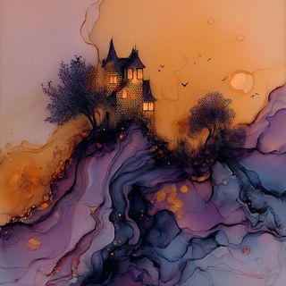 Orchestrion Veinwork style, Midjourney V7: retro fairy-tale illustration