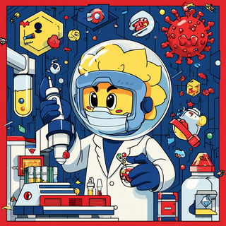 Koiwake Cartoons style, Midjourney V7: editorial illustration for popular scientific magazine cover