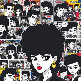 Koiwake Cartoons style, Midjourney V7: black-and-white manga comic strip