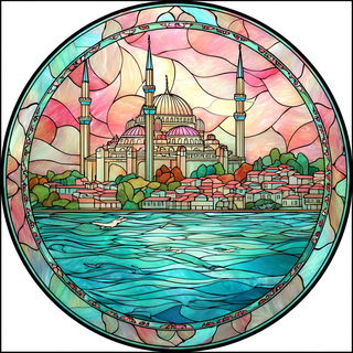 Celcut Rosarium style, Midjourney V7: bold minimalist logo design for Istanbul city municipal services