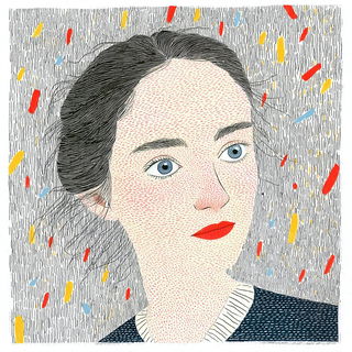 Paintmark Menagerie style, Midjourney V7: photographic portrait of female protagonist