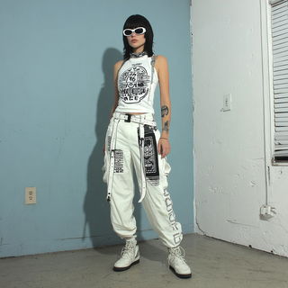 Panel Orbitism style, Midjourney V7: haute-couture fashion outfit