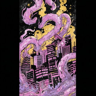 House Zarkhollow style, Midjourney V7: megacity with futuristic bioarchitecture
