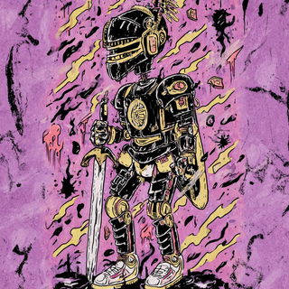 House Zarkhollow style, Midjourney V7: concept art character design of retropunk steam knight