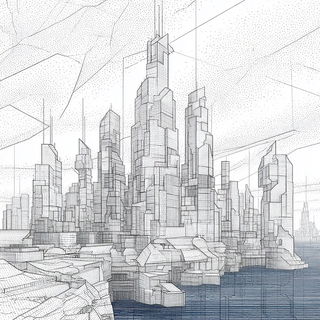 Apocryphal Stagecraft style, Midjourney V7: megacity with futuristic bioarchitecture