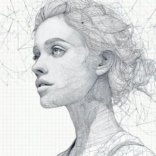 Apocryphal Stagecraft style, Midjourney V7: photographic portrait of female protagonist