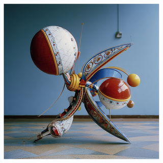 Botanorama style, Midjourney V7: abstract 3D render