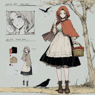 Glaciographica style, Midjourney V7: retro fairy-tale illustration