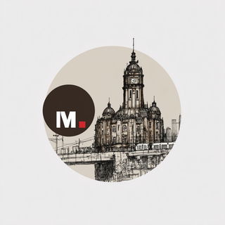 Glaciographica style, Midjourney V7: bold minimalist logo design for Istanbul city municipal services