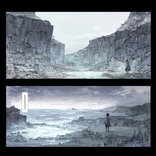 Glaciographica style, Midjourney V7: cinematic shot from sci-fi movie
