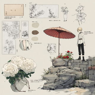 Glaciographica style, Midjourney V7: creative pattern composition
