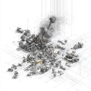 Cortical Terrain style, Midjourney V7: creative pattern composition
