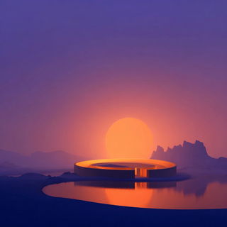 Terraglowism style, Midjourney V7: abstract 3D render