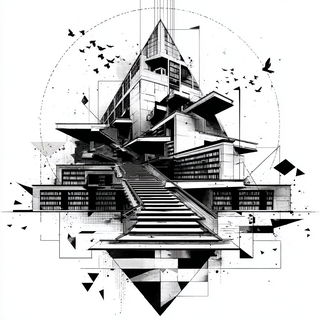 Gridfracture style, Midjourney V7: Midlibrary