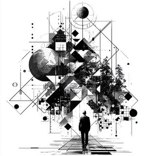 Gridfracture style, Midjourney V7: creative pattern composition