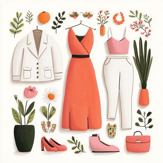 Salmonato style, Midjourney V7: haute-couture fashion outfit