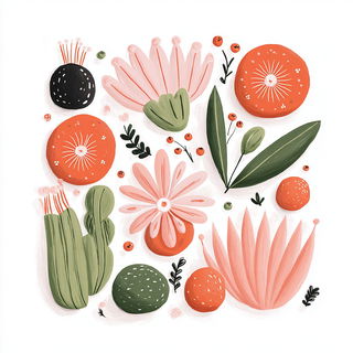 Salmonato style, Midjourney V7: creative pattern composition
