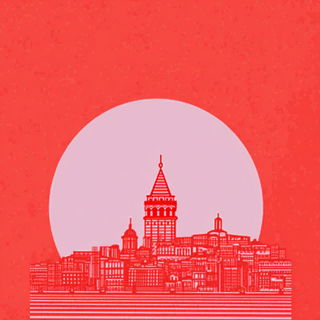 Maskgrain style, Midjourney V7: bold minimalist logo design for Istanbul city municipal services