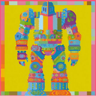 Cyanclastics style, Midjourney V7: concept art character design of retropunk steam knight