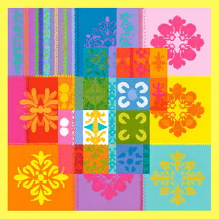 Cyanclastics style, Midjourney V7: creative pattern composition
