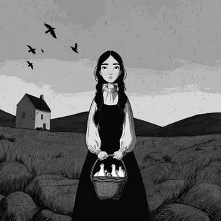 Pulpmoon style, Midjourney V7: traditional folk art