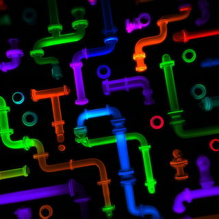 Ultraviolet Stroke Rivers style, Midjourney V7: technical infrastructure blueprint schematics