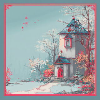 Nuwa Cloudseal style, Midjourney V7: retro fairy-tale illustration