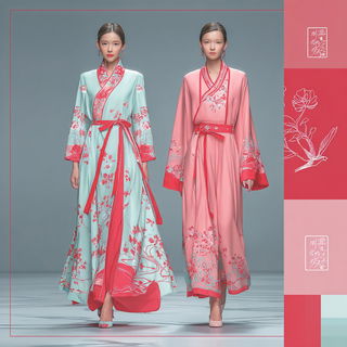 Nuwa Cloudseal style, Midjourney V7: haute-couture fashion outfit