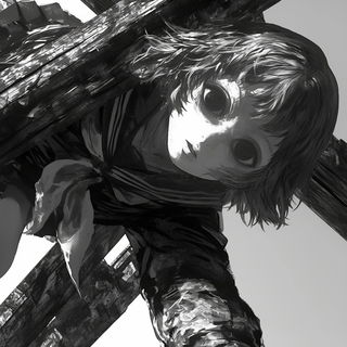 Marlflower style, Midjourney V7: black-and-white manga comic strip