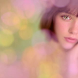 Marlflower style, Midjourney V7: photographic portrait of female protagonist