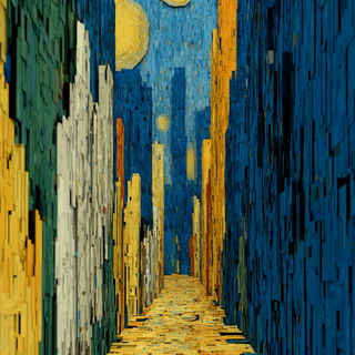 Carouselstrom style, Midjourney V7: abstract 3D render