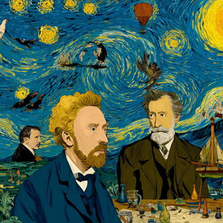 Carouselstrom style, Midjourney V7: editorial illustration for popular scientific magazine cover