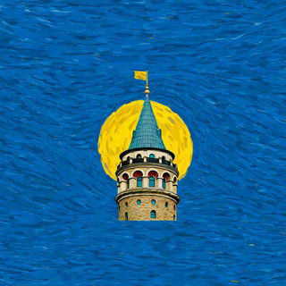 Carouselstrom style, Midjourney V7: bold minimalist logo design for Istanbul city municipal services