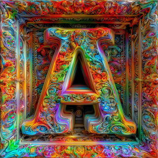 Pigment Serpent style, Midjourney V7: typographic composition with large letters