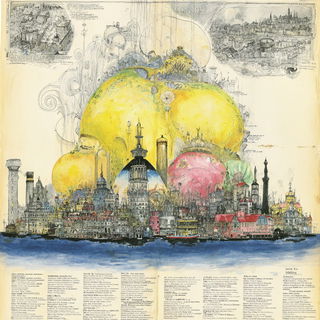 Tendrilarcheology style, Midjourney V7: megacity with futuristic bioarchitecture