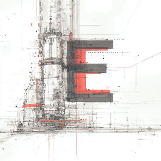 Chaka Ember Procession style, Midjourney V7: typographic composition with large letters